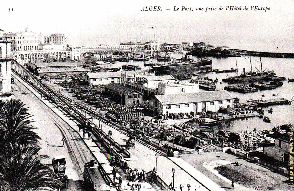 Alger - Port, vue prise de l'Hotel de l'Europe.jpg